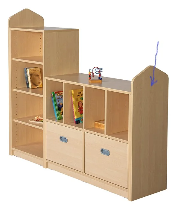 1 Seitenelement für 60 cm hohe Schränke