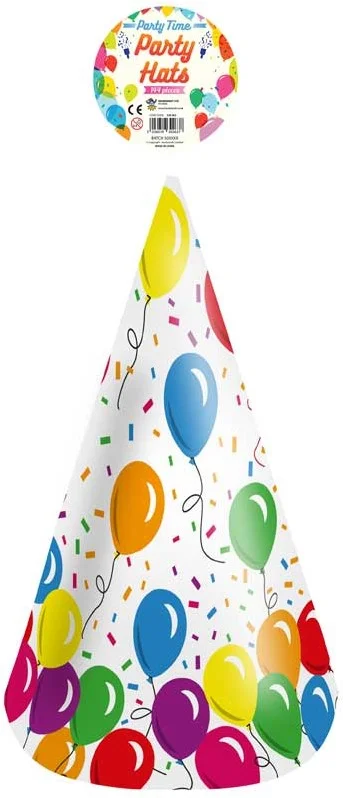 144 HAT CONES – BALLOONS 16.5CM