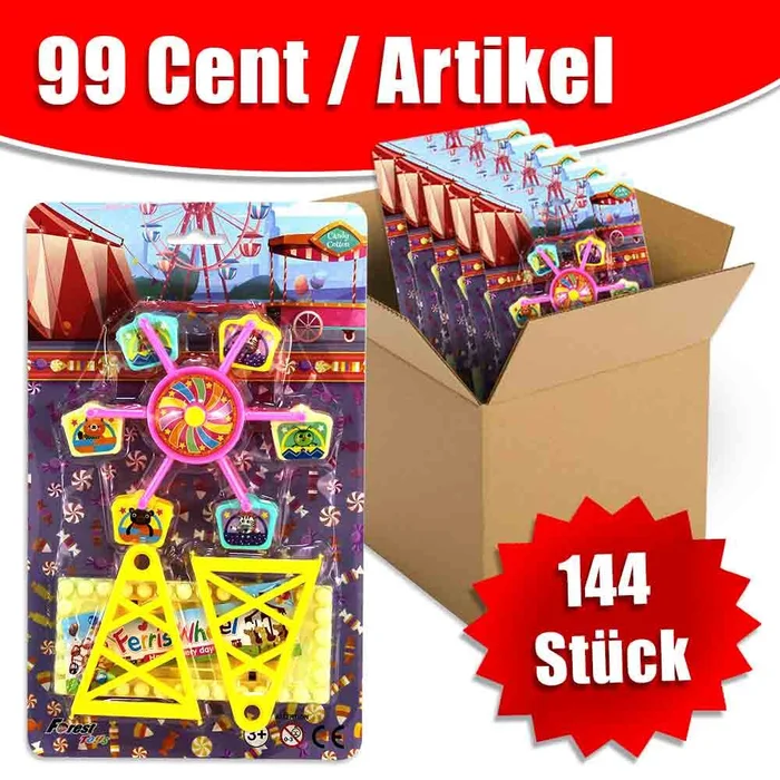 144x Spielzeug Riesenrad für Kinder im Umkarton – ca. 15 cm