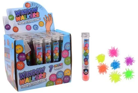 24 selbstklebende Fensterläufer im Display. 24426