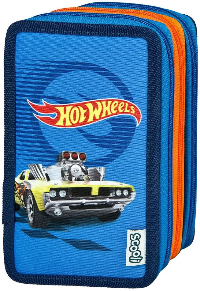 3-Vaks Gevulde Etui Hot Wheels