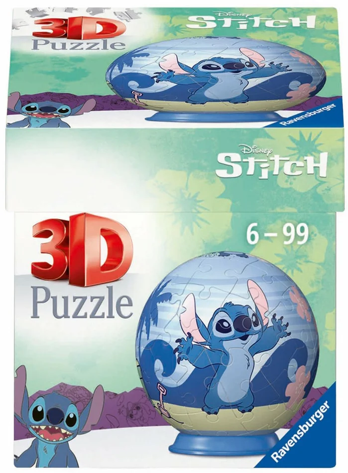 3D Puzzelbal Stitch, 54st.