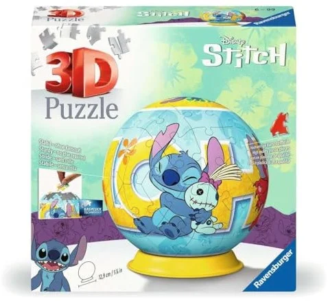 3D Puzzelbal Stitch en Pop, 54st.
