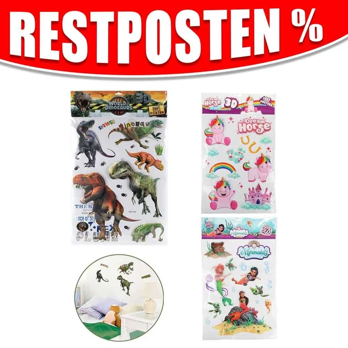 3D Wandsticker Kinderzimmer Set