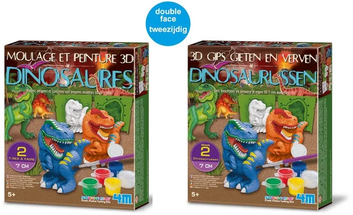 4M 3D-Dino gießen und bemalen – Französisch