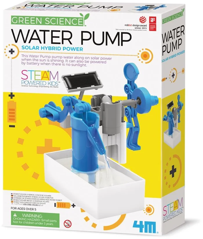 4M 403425 Green Science Hybrid-Solarwasserpumpe, Wissenschaftsset
