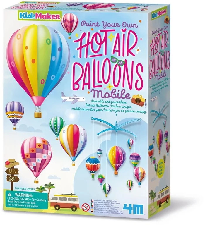 4M Bemalen Sie Ihre eigenen mobilen Heißluftballons