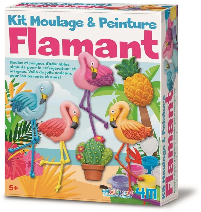 4M Flamingo gießen und bemalen – Französisch