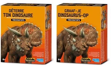 4M Graaf Je Dino Op – Triceratops – FR + NL Versie