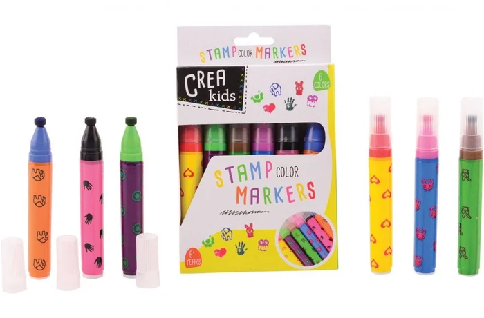 6 Crea Kids Stempelmarker 28310