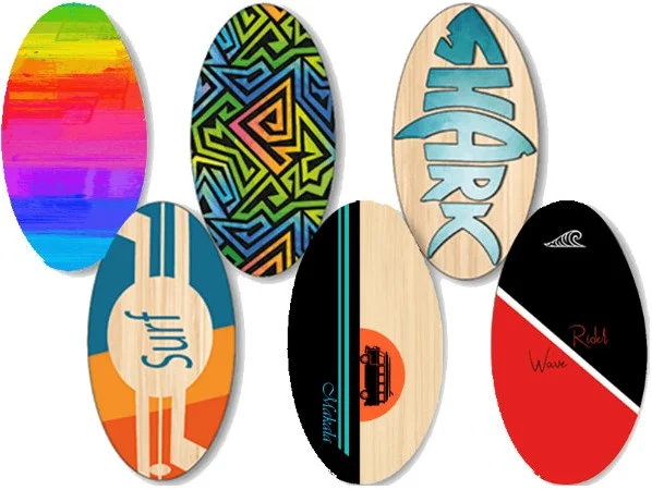 6 Skimboard Holz 75cm 6 sort. 02204