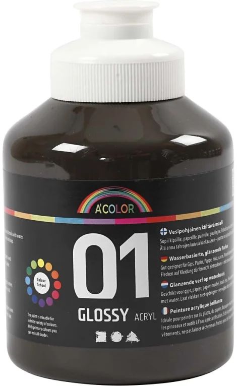 A-Color A-Color Glänzende Acrylfarbe Braun 500 ml