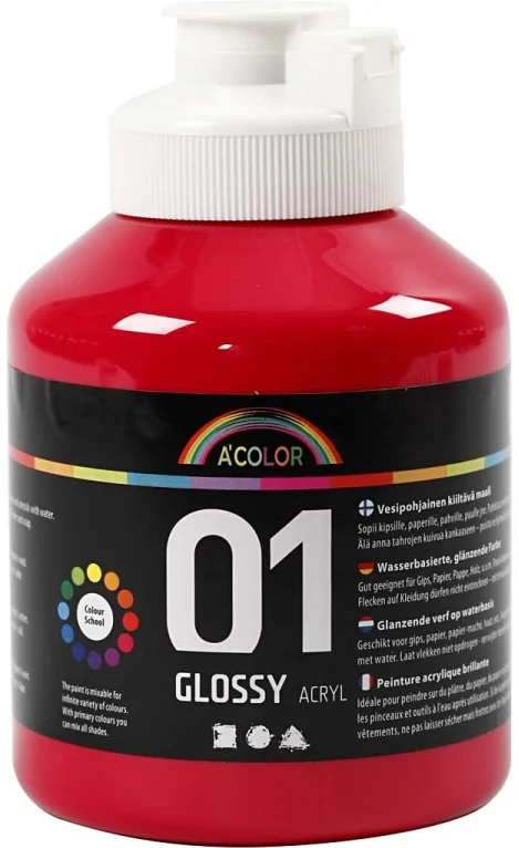 A-Color A-Color glänzende Acrylfarbe Primärrot 500 ml