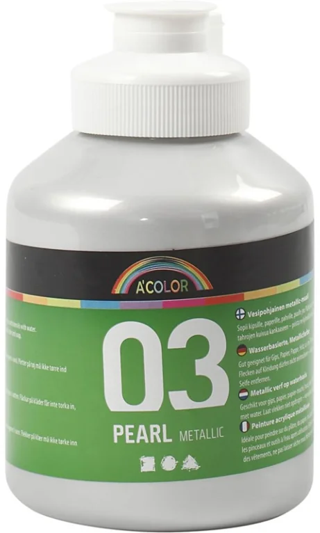 A-Color A-Color Metallic Acrylfarbe Silber 500 ml