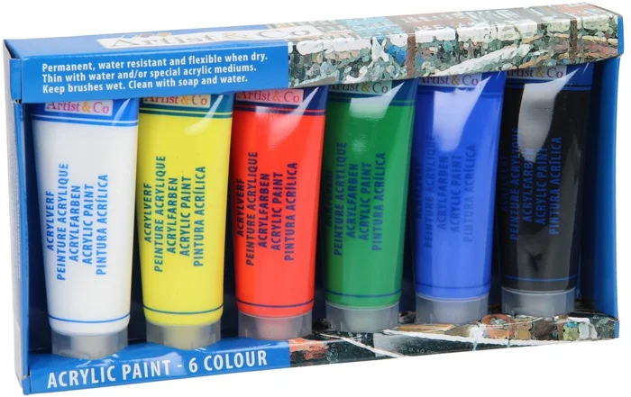 Acrylverf in Tube, 6st.