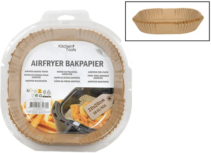 Airfryer Bakpapier 20 Cm 50 Stuks