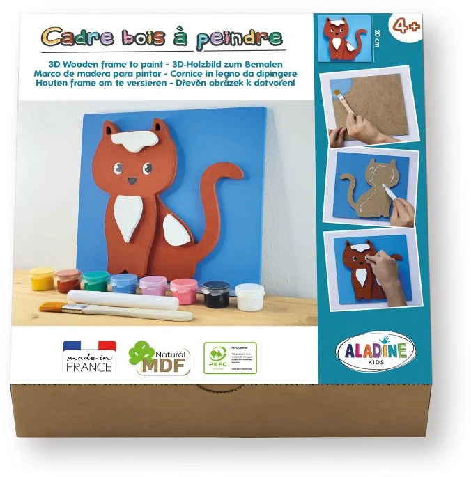 Aladine Aladine 3D Schilderij van MDF Maken Set – Kat
