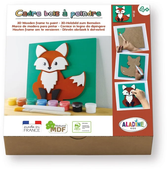 Aladine Aladine 3D Schilderij van MDF Maken Set – Vos