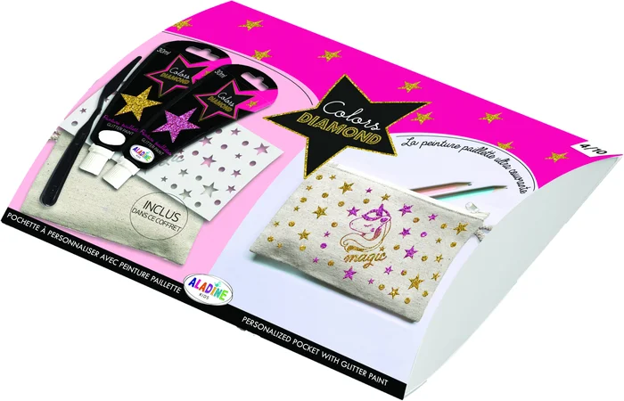 Aladine Aladine Diamond Box Etui Decoreren Set Unicorn