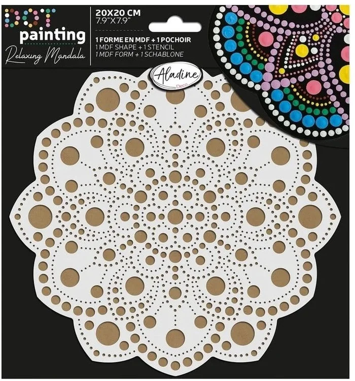 Aladine Aladine Duo Dot Painting Set Mandala 20 cm nr. 2