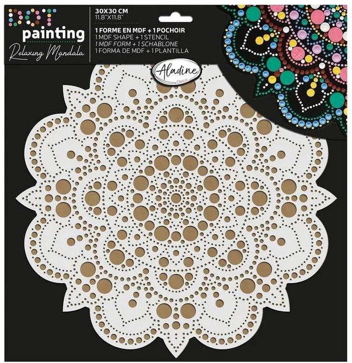 Aladine Aladine Duo Dot Painting Set Mandala 20 cm nr. 4