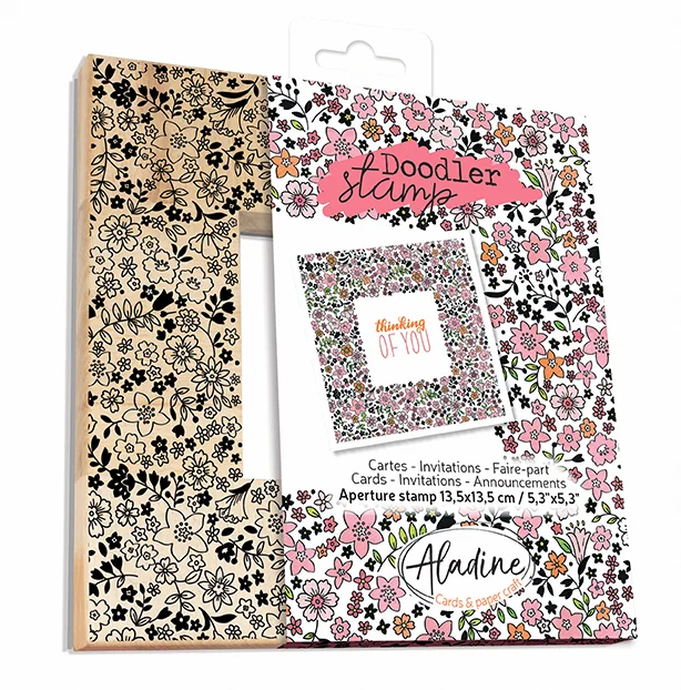 Aladine Aladine Houten Doodler Stempel 13,5×13,5 cm Liberty