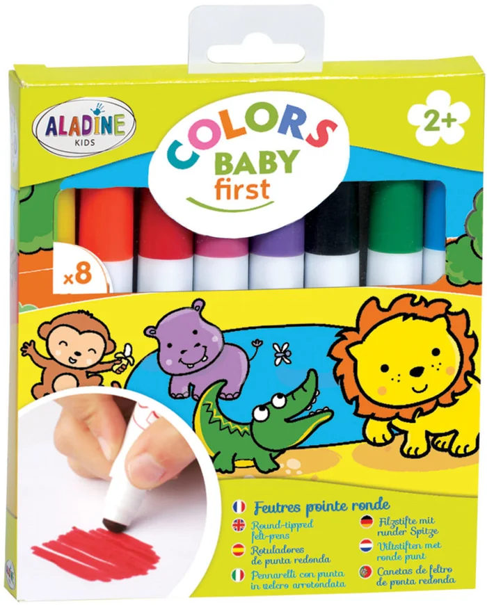 Aladine Aladine Kids Viltstiften Set 8 stuks