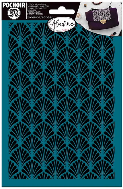 Aladine Aladine Selbstklebende 3D-Vorlage A5 Geometrisch 1