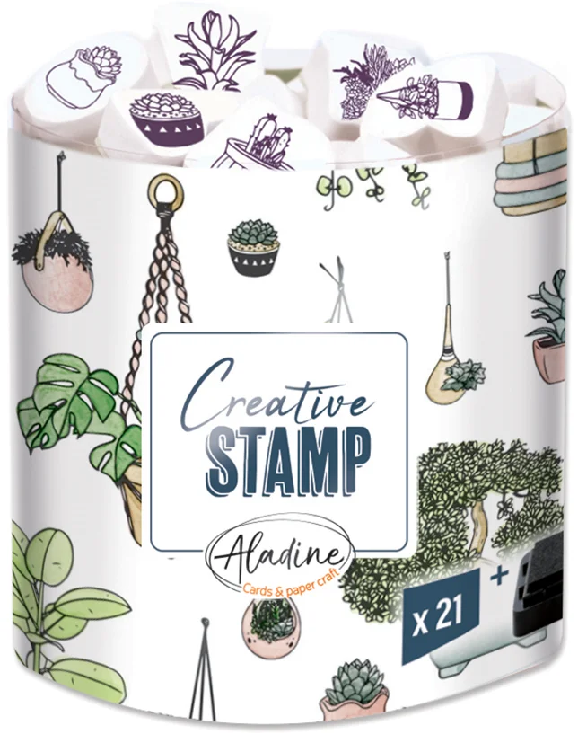 Aladine Aladine Stampo Stempel Set Planten