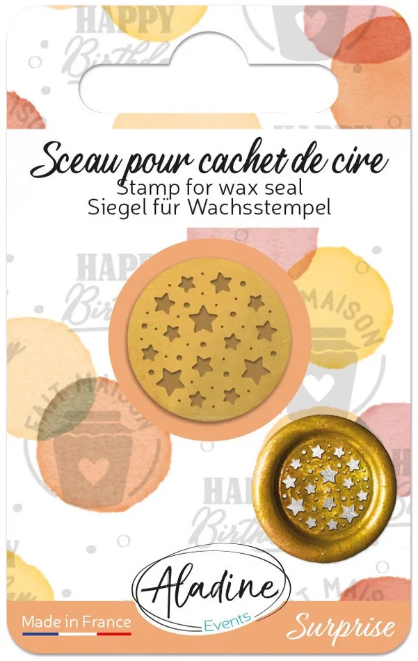 Aladine Aladine Zegel Wax Stempel All Over Sterren
