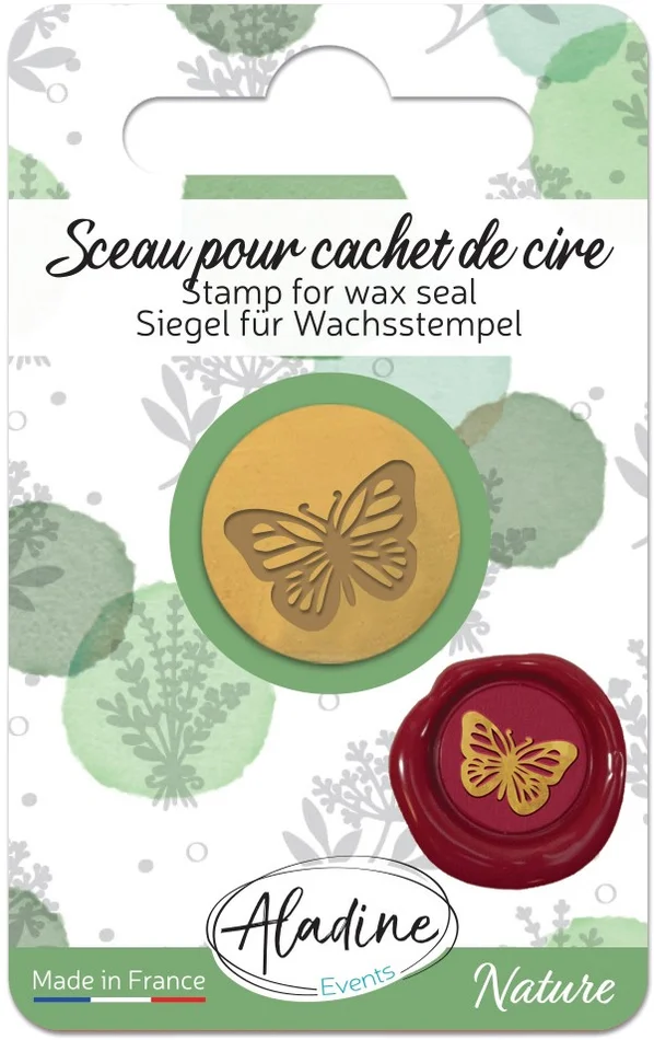 Aladine Aladine Zegel Wax Stempel Vlinder