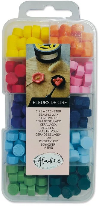 Aladine Aladine Zegelwas Set 10 Kleuren – Felle Kleuren