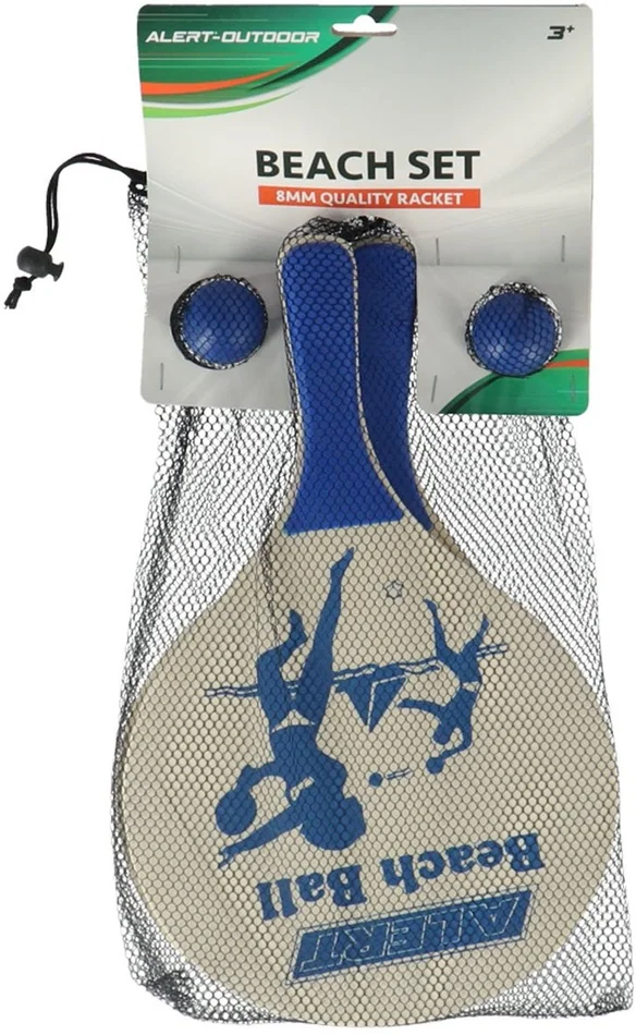 Alert Outdoor Beachball Set Hout Deluxe