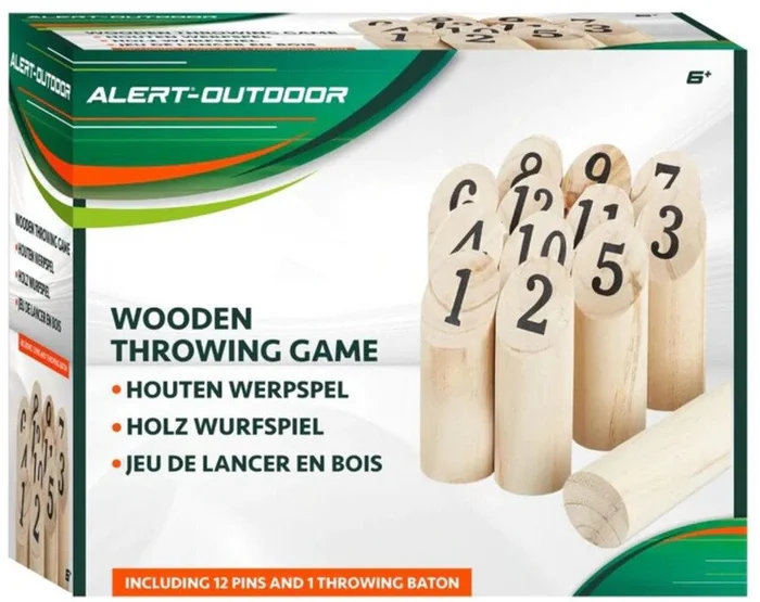 Alert Outdoor Houten Werpspel Met Handig Opbergnet