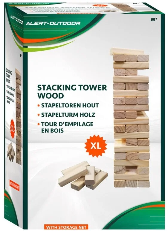 Alert Outdoor Stapeltoren Xl Hout Met Handig Opbergnet