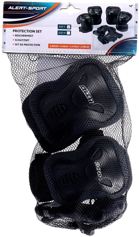 Alert Sport Skate Beschermset Kinderen 3 Delig (Maat S) Zwart
