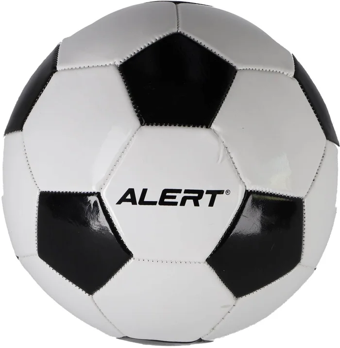 Alert Sport voetbal Wit/Zwart , Maat 5