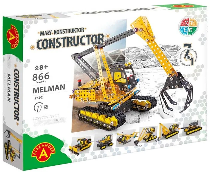 Alexander Toys Constructor PRO – Melman – 866 Stück