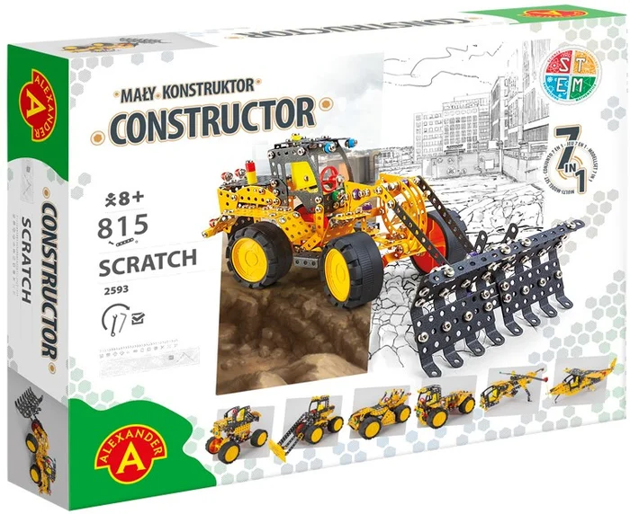 Alexander Toys Constructor PRO – Scratch – 813 Stück