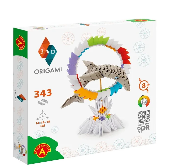 Alexander Toys ORIGAMI 3D – Delfin – 343 Stück