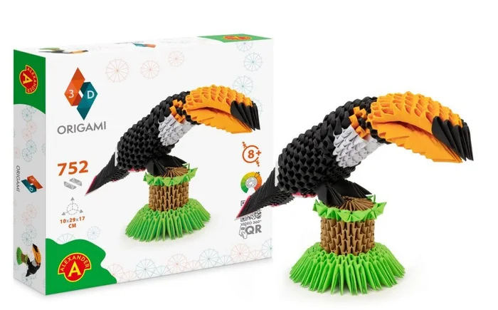 Alexander Toys ORIGAMI 3D – Tukan – 752 Stück