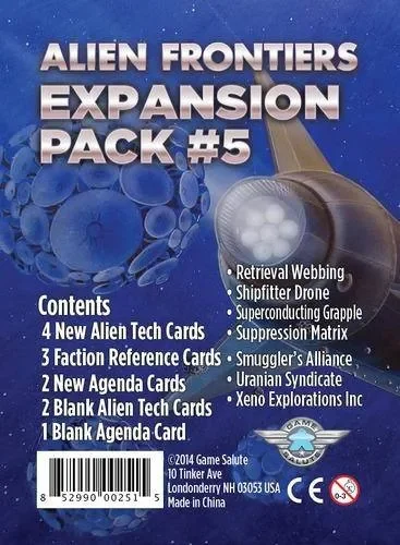 Alien Frontiers Exp Pack 5