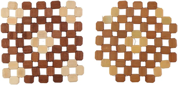 Alpina Pannenonderzetter 19x19cm en 21cm assorti