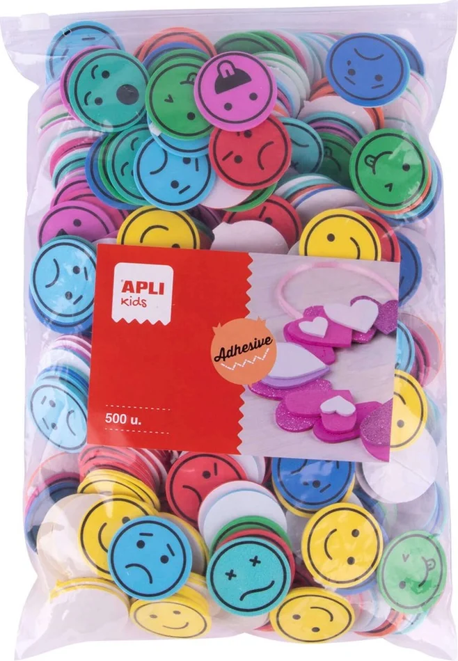 Apli Apli EVA Foam Vormen Gezichten met diverse uitdrukkingen