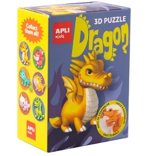 Apli Apli Puzzel Draken Donkerblauw