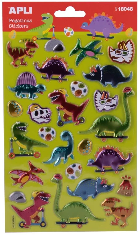 Apli Apli Stickers Vel Dinosaurussen 25 stuk
