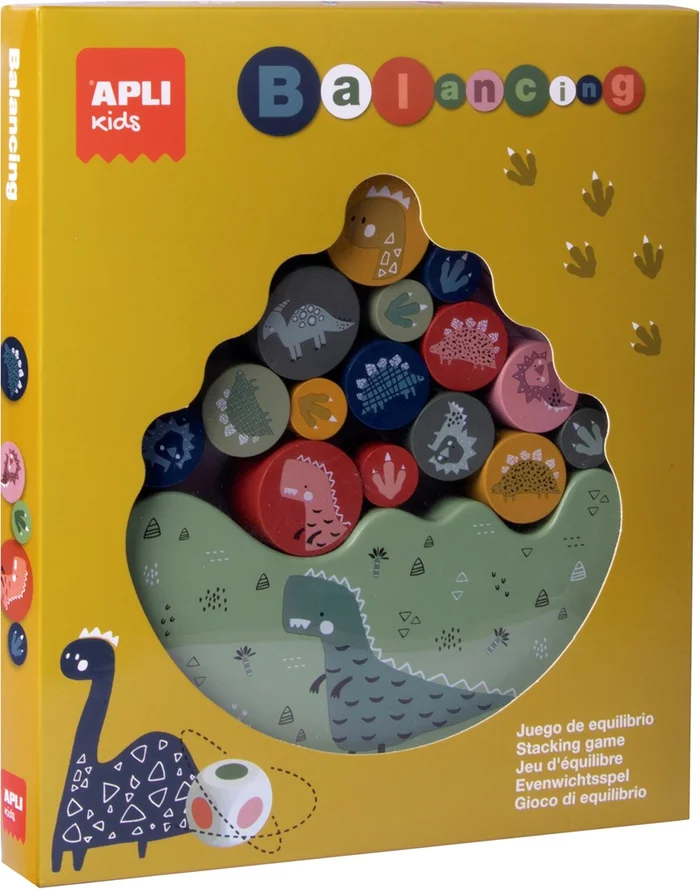 APLI Kids APLI – Dinosaurier-Balancierspiel aus Holz