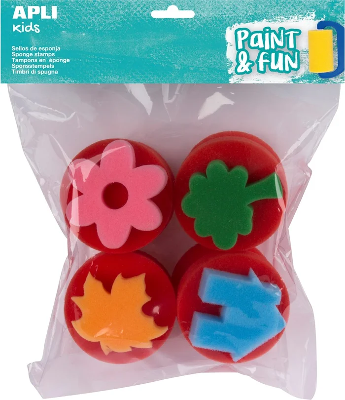 APLI Kids APLI – Jumbo Sponsstempels 4 stuks