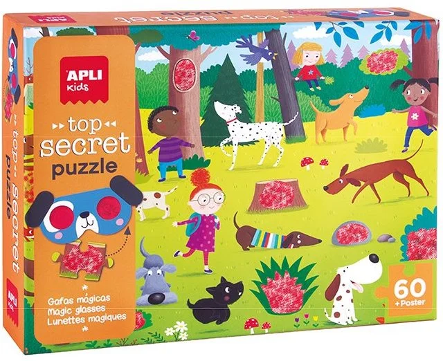 APLI Kids APLI – Puzzle Top Secret Dogs (60 Teile)