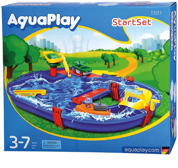 Aquaplay Wasserbahn Start Set 1501 – 17-teilig